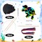 80 Pieces Sea Animal Scratch Cards Rainbow Ocean Fish Paper Crafts for Kids with Wooden Stick and Ribbon for Summer Birthday Party Under The Sea Party Supplies